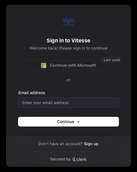 Sign in with Microsoft single sign-on